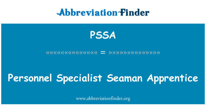 PSSA: אנשי ימאי מומחה המתמחה
