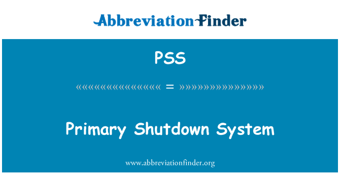 PSS: Sistem de închidere primar