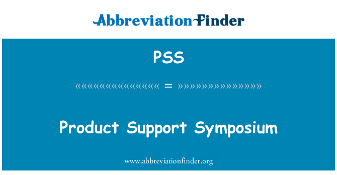 PSS: Prodott appoġġ Symposium