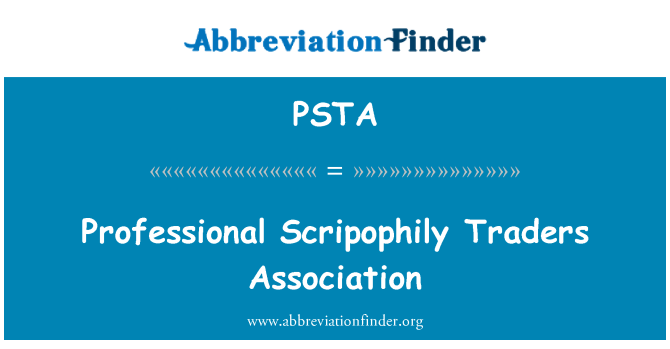 PSTA: Professionele Scripophily Traders Association