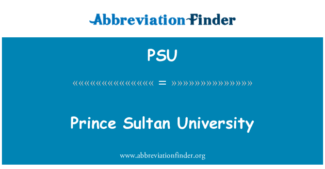 PSU: Prince Sultan University