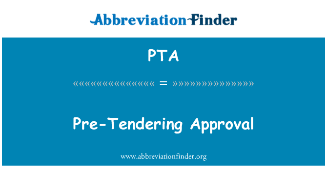 PTA: Approvazione pre-gara