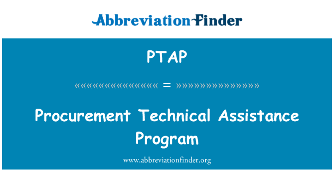 PTAP: Közbeszerzési műszaki segítségnyújtási Program