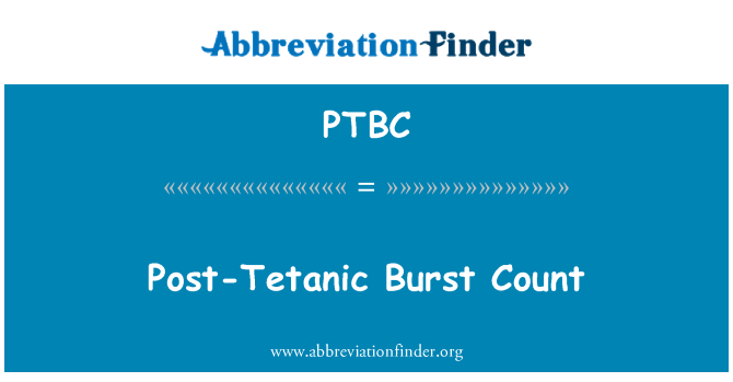 PTBC: Post-Tetànica esclat Comte