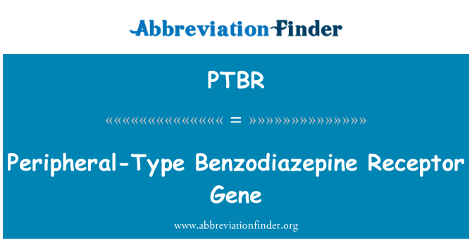 PTBR: Periferní typ benzodiazepinu Receptor gen