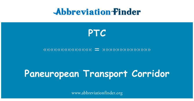 PTC: Kuritur ta ' trasport Paneuropean