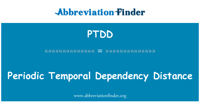 PTDD: Distanta de dependenţa temporală periodice