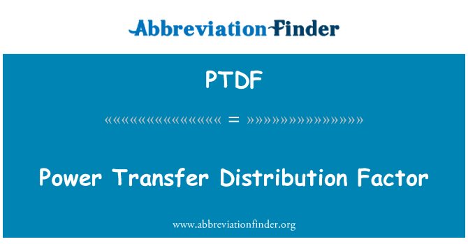 PTDF: 权力转移分布因子