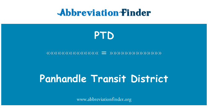 PTD: Panhandle Transit District