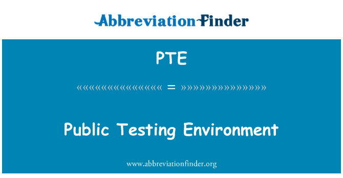 PTE: Ambjent pubbliku eżamijiet