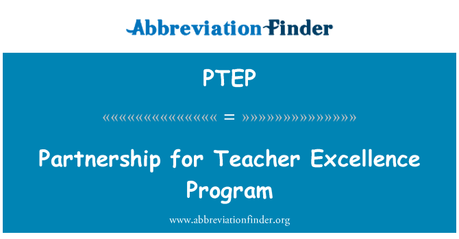 PTEP: Partnerskap för lärare Excellence Program