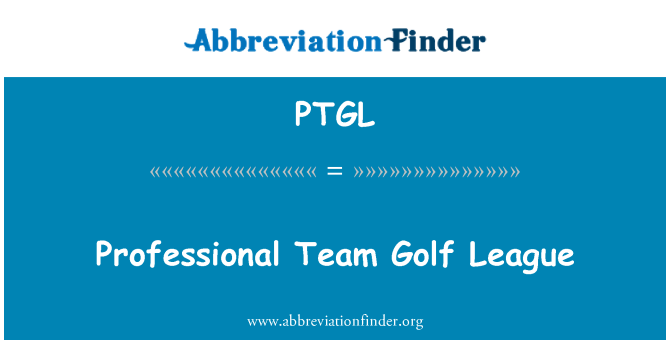 PTGL: Equip professional Golf Lliga