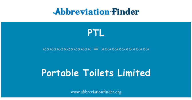PTL: Portable Toilets Limited
