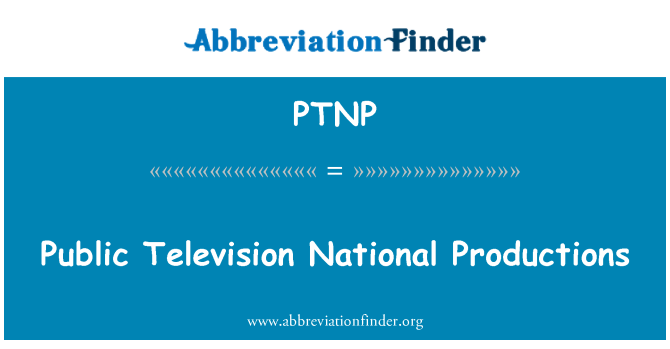 PTNP: 공영 방송 국민 프로덕션