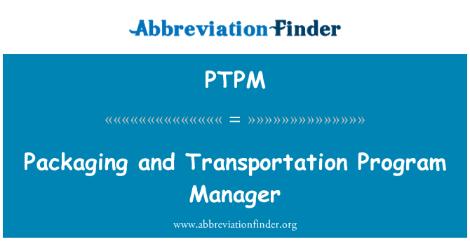 PTPM: Balenie a preprava Program Manager