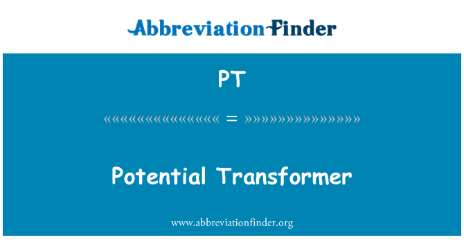 PT: Transformer potansyèl
