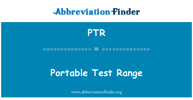 PTR: Gama de prueba portable