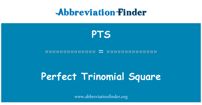 PTS: Perfect trinom pătrat