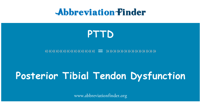 PTTD: Disfunção do tendão Tibial posterior