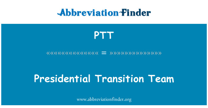 PTT: Ekip tranzisyon pwezidansyèl