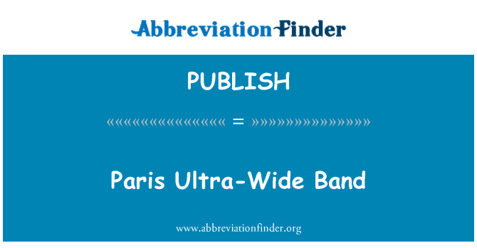 PUBLISH: Paris ekstremen-širok trak