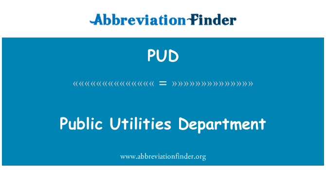 PUD: מחלקת שירות ציבורי