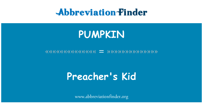 PUMPKIN: واعظ کی بکری کا بچہ