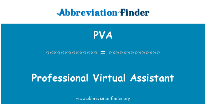 PVA: מקצועי עוזר וירטואלי