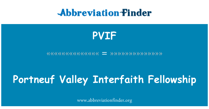PVIF: Portneuf Tal interreligiöse Fellowship
