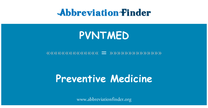 PVNTMED: Präventivmedizin