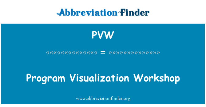 PVW: Atelier de visualisation de programme