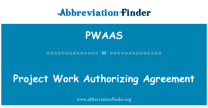 PWAAS: Práce na projektu autorizace dohoda