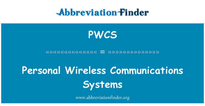 PWCS: Personlige trådløse kommunikasjonssystemer