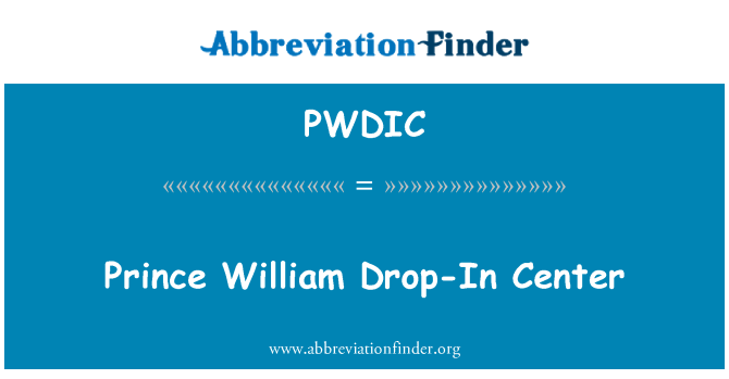 PWDIC: شہزادہ William Drop-In مرکز