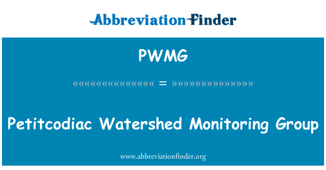 PWMG: Petitcodiac ūdensšķirtne uzraudzības grupas