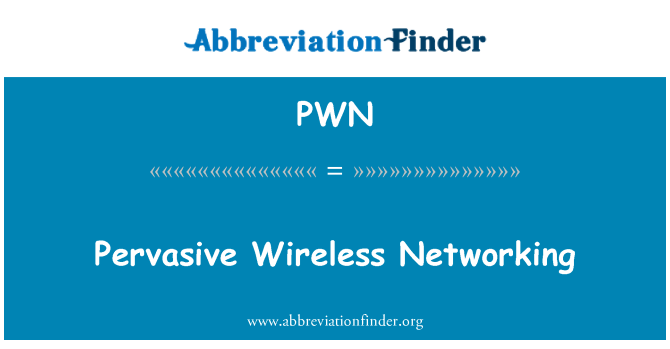 PWN: Pervasive Wireless Networking