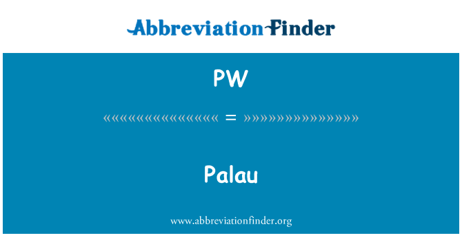PW: Palau