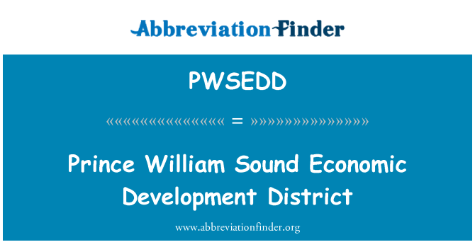 PWSEDD: Districte de desenvolupament econòmic de Prince William Sound