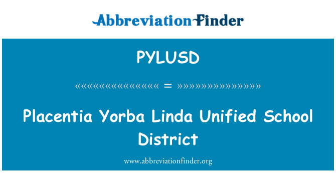 PYLUSD: پلاکانٹیا یاوربا لنڈہ اسکول ڈسٹرکٹ متحد