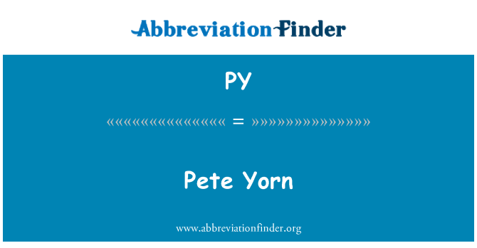 PY: Pete Yorn