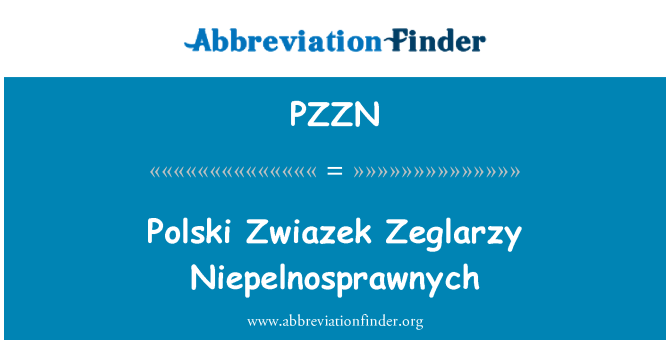 PZZN: Polski Zwiazek Zeglarzy Niepelnosprawnych
