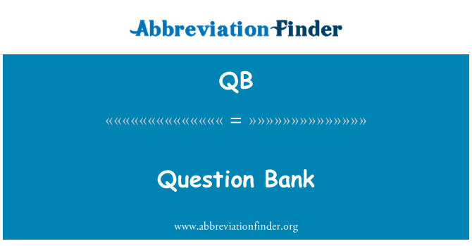 QB: Banco de pregunta