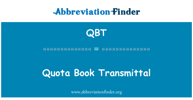 QBT: الحصة النسبية كتاب الإحالة