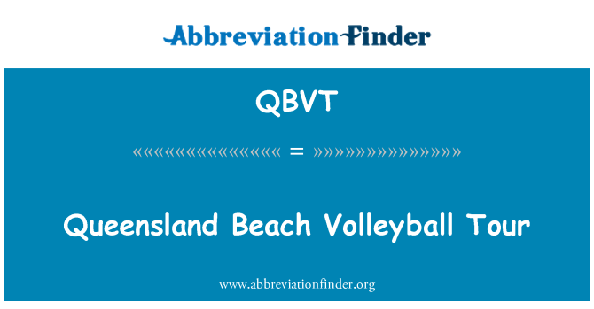 QBVT: Queensland Beach Volleybal Tour