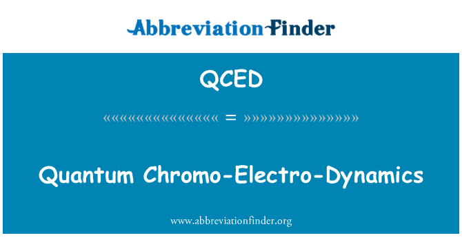 QCED: Quantum Chromo elettro-dinamiċi
