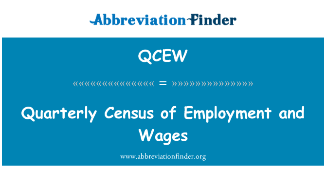 QCEW: Quarterly Census of Employment and Wages