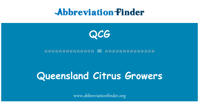 QCG: Pěstitelé citrusů Queensland