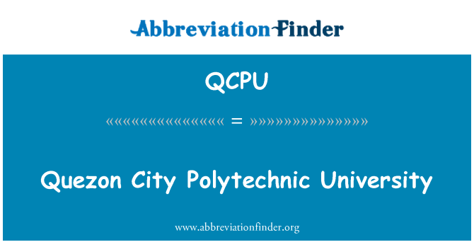 QCPU: Quezon City Polytechnic University