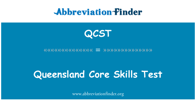 QCST: Testare le competenze Core del Queensland