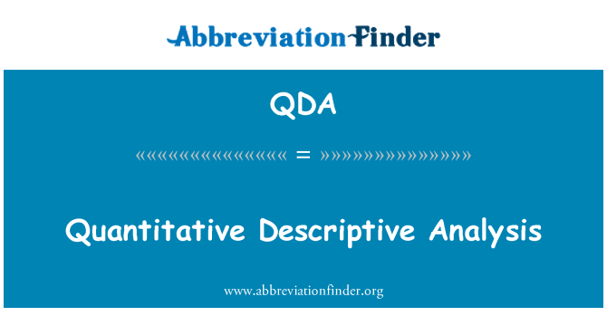 QDA: Anàlisi descriptiva quantitativa